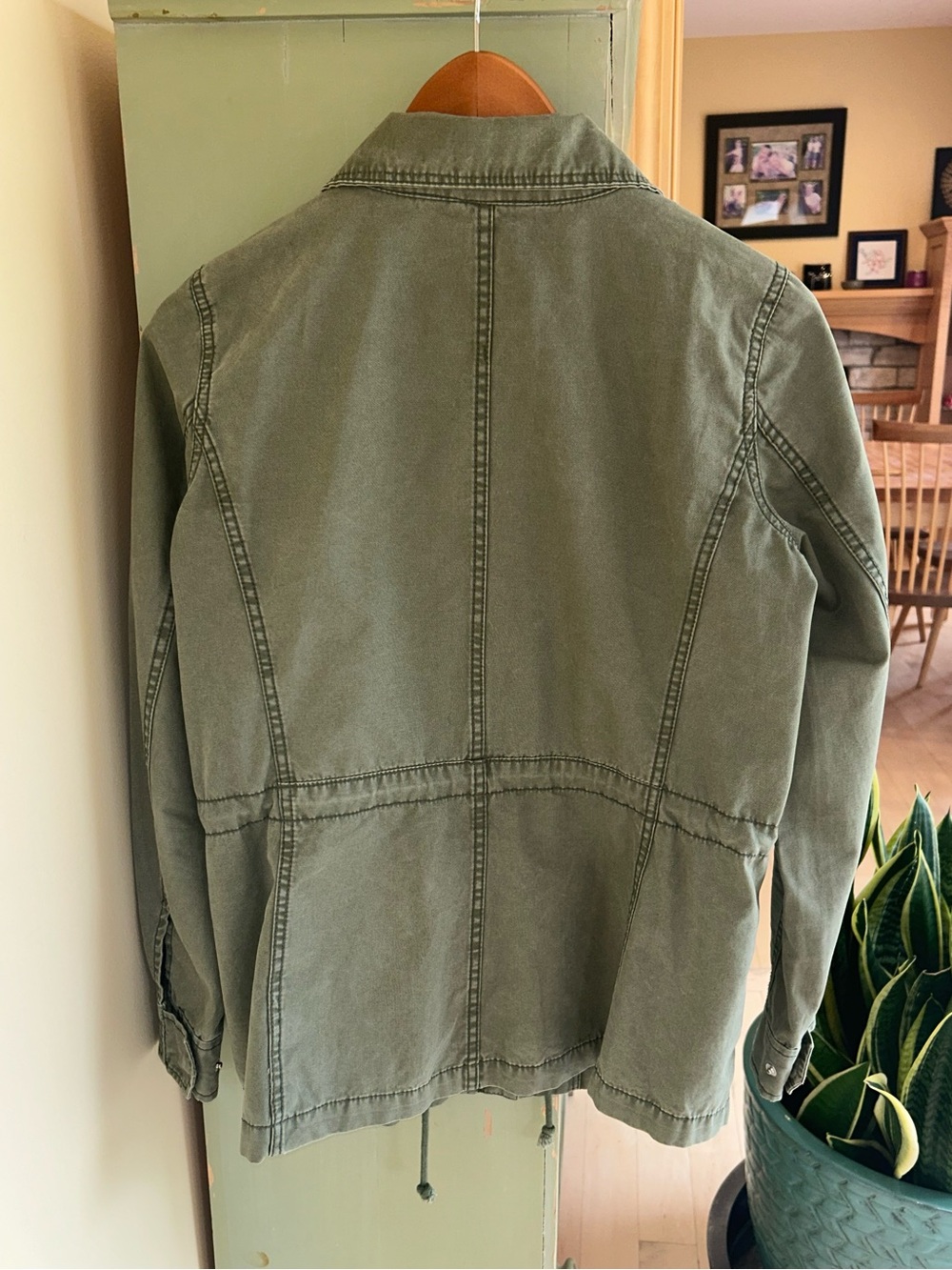 Madewell Women’s Fleet Utility Cotton Jacket in Desert Olive Size Small - Picture 5 of 16